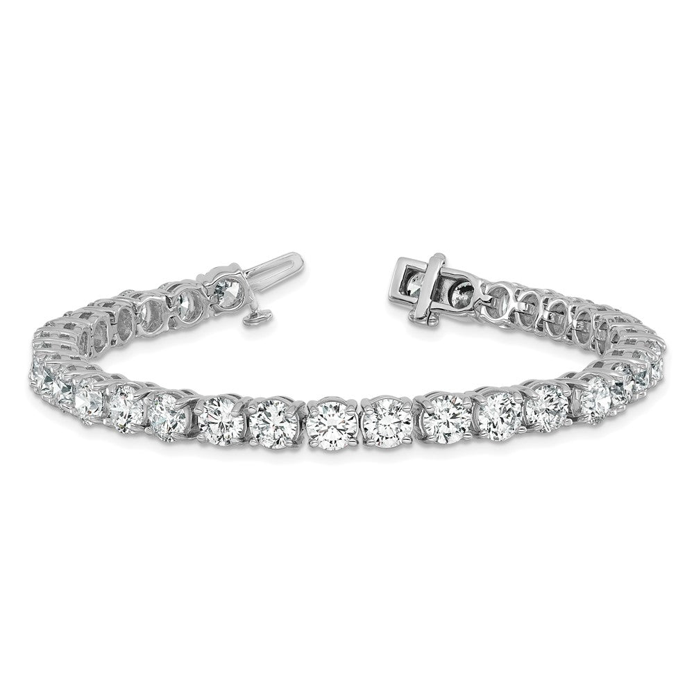 14k White Gold 16 Ct. Lab Grown Diamond VS/SI+ G+ Tennis Bracelet