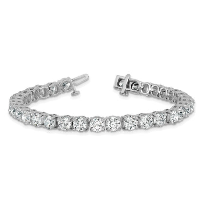 14k White Gold 16 Ct. Lab Grown Diamond VS/SI+ G+ Tennis Bracelet