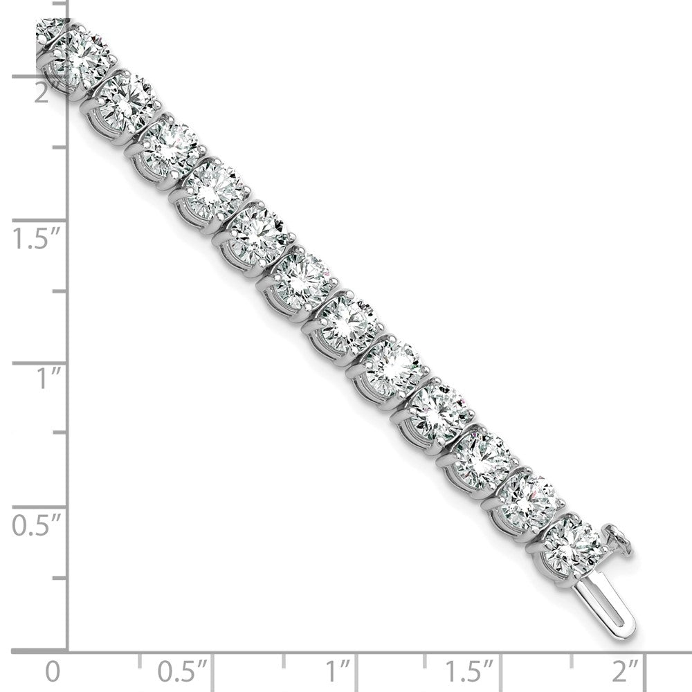 14k White Gold 16 Ct. Lab Grown Diamond VS/SI+ G+ Tennis Bracelet