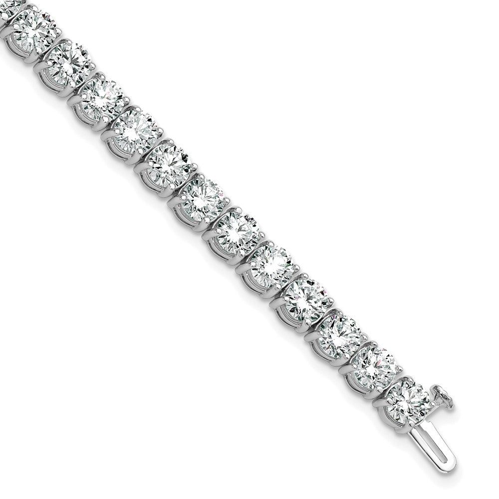 14k White Gold 16 Ct. Lab Grown Diamond VS/SI+ G+ Tennis Bracelet