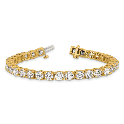 14k Yellow Gold 16 Ct. Lab Grown Diamond VS/SI+ G+ Tennis Bracelet