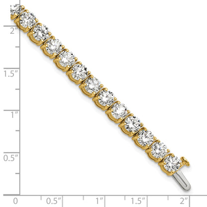 14k Yellow Gold 16 Ct. Lab Grown Diamond VS/SI+ G+ Tennis Bracelet