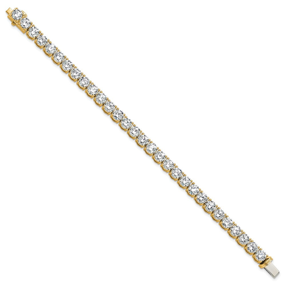 14k Yellow Gold 22 1/2 Ct. Lab Grown Diamond VS/SI+ G+ Tennis Bracelet