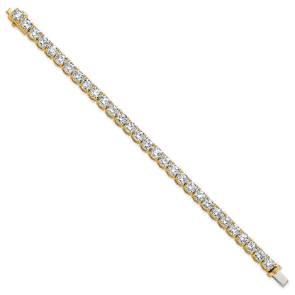14k Yellow Gold 22 1/2 Ct. Lab Grown Diamond VS/SI+ G+ Tennis Bracelet