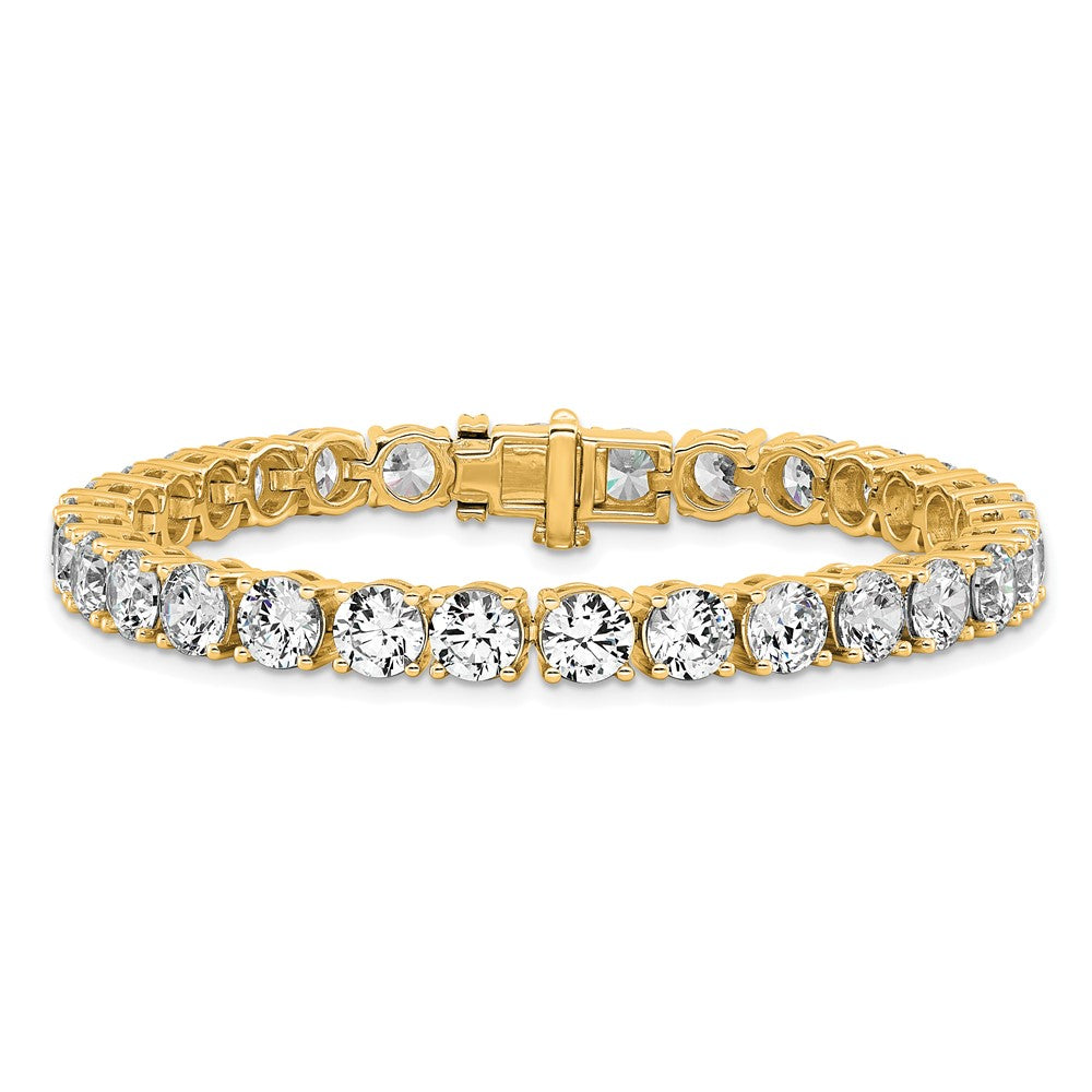 14k Yellow Gold 22 1/2 Ct. Lab Grown Diamond VS/SI+ G+ Tennis Bracelet