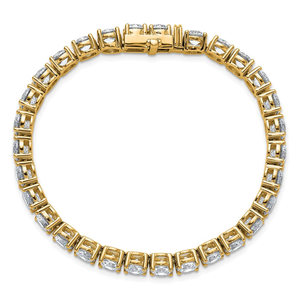 14k Yellow Gold 22 1/2 Ct. Lab Grown Diamond VS/SI+ G+ Tennis Bracelet