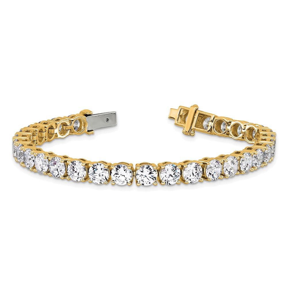 14k Yellow Gold 22 1/2 Ct. Lab Grown Diamond VS/SI+ G+ Tennis Bracelet