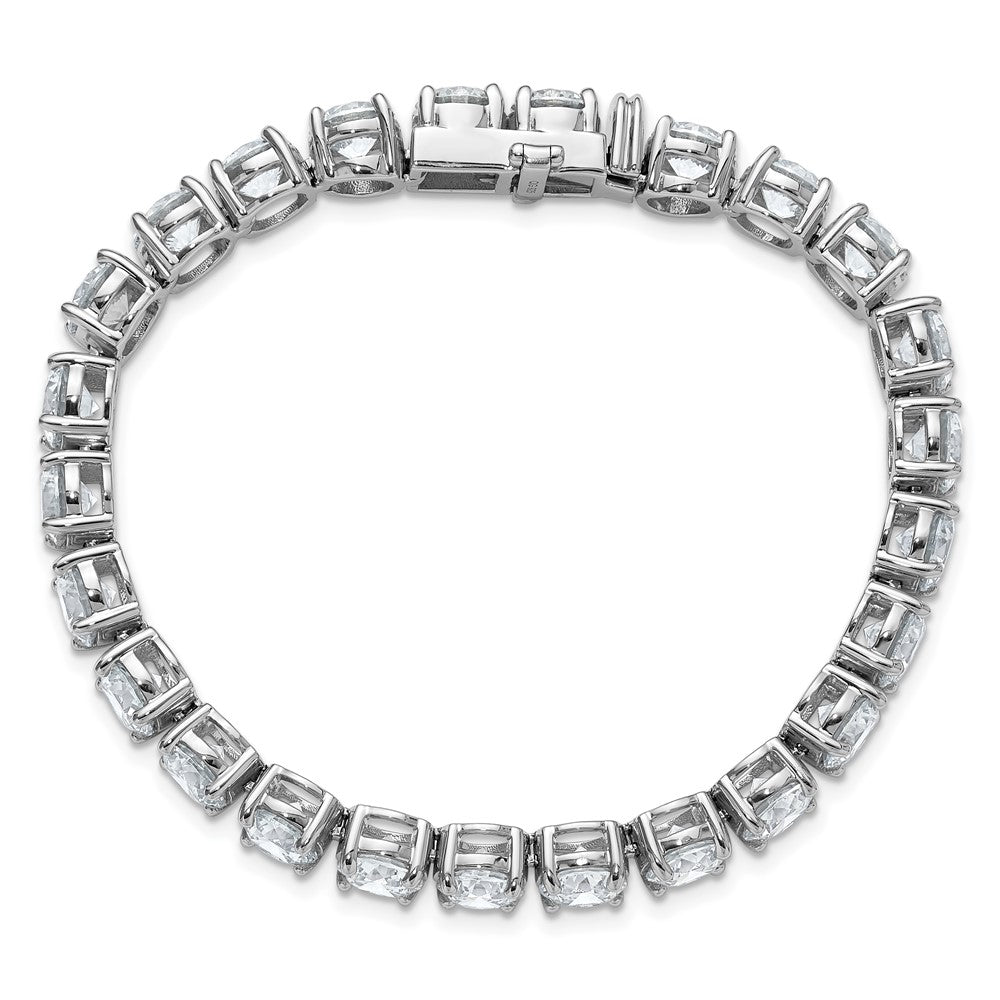 14k White Gold 25 Ct. Lab Grown Diamond VS/SI+ G+ Tennis Bracelet