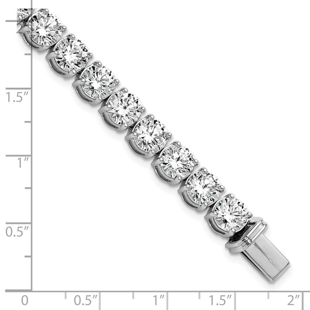 14k White Gold 25 Ct. Lab Grown Diamond VS/SI+ G+ Tennis Bracelet