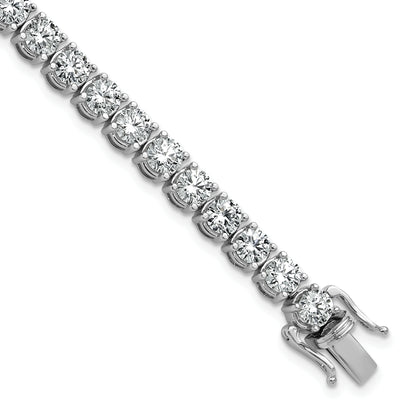 14k White Gold 11 1/8 Ct. Lab Grown Diamond VS/SI+ G+ Tennis Bracelet