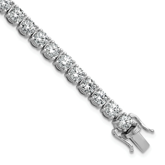 14k White Gold 11 1/8 Ct. Lab Grown Diamond VS/SI+ G+ Tennis Bracelet
