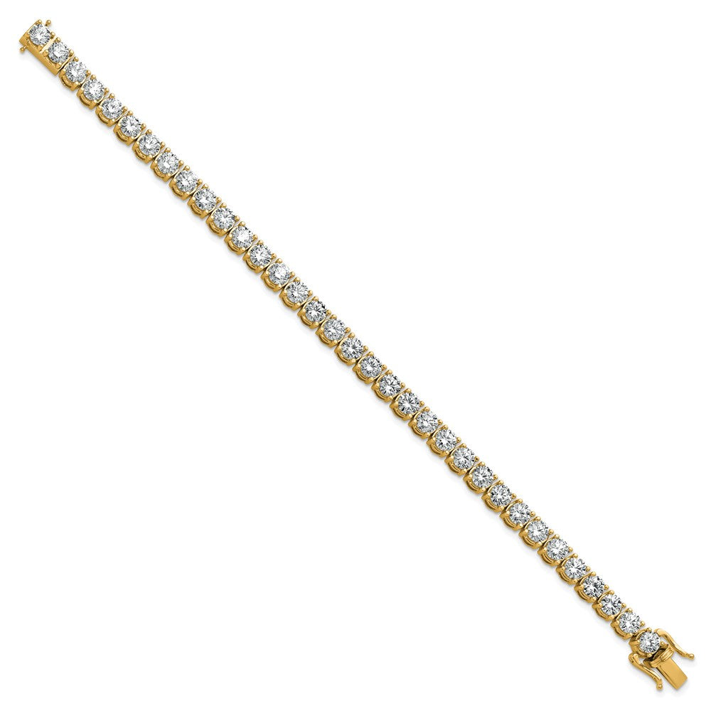 14k Yellow Gold 11 1/8 Ct. Lab Grown Diamond VS/SI+ G+ Tennis Bracelet