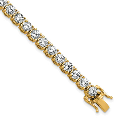 14k Yellow Gold 11 1/8 Ct. Lab Grown Diamond VS/SI+ G+ Tennis Bracelet