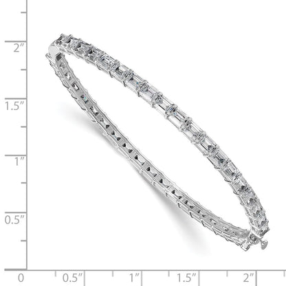 14K White Gold True Origin 7 5/8 Carat Lab Grown Diamond Vs+ F+ 7.5 Inch Bangle