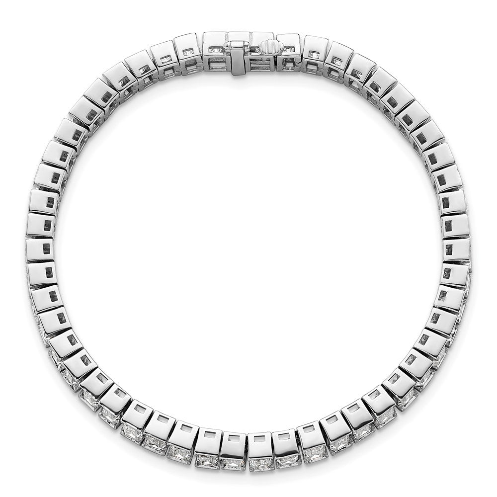 14K White Gold Certified Ctw Vs Def Lab Grown Emerald Diamond Tennis Bracel