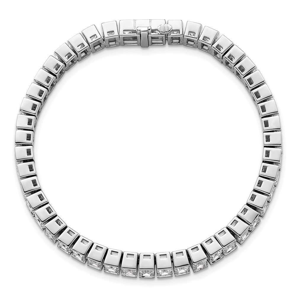 14K White Gold Certified Ctw Vs/Si Fgh Lab Grown Emerald Diamond Tennis Bra