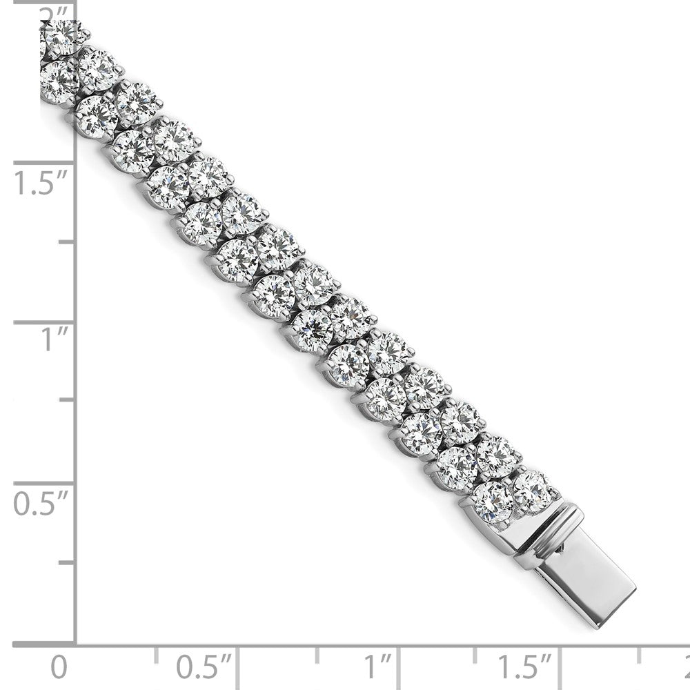 14K White Gold Certified 10.5Ct Lab Grown Vs/Si Fgh Dia Tennis Bracelet