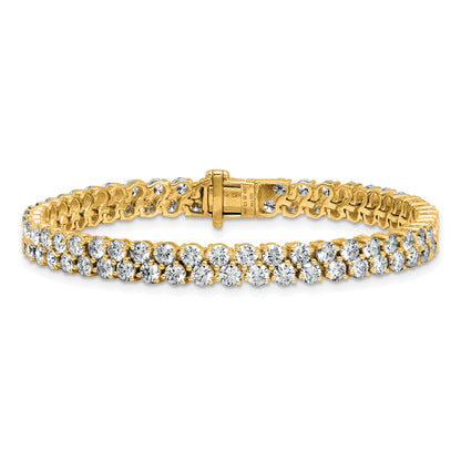 14K White Gold 14Ky Certified 10.5Ct Lab Grown Vs Def Dia Tennis Bracelet