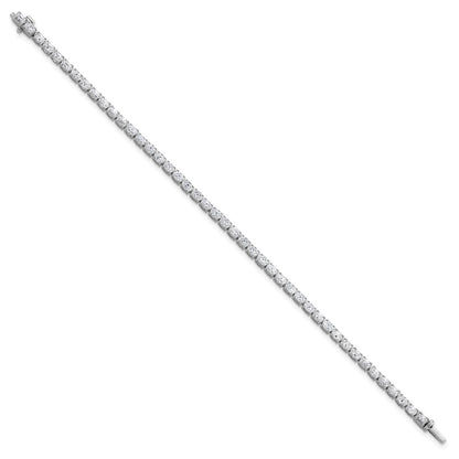 14K White Gold Certified Vs Def Lab Grown Oval Diamond Tennis Bracelet