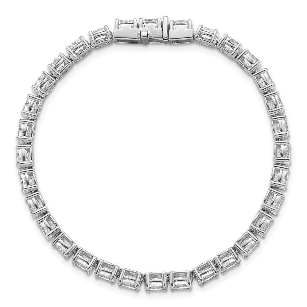 14K White Gold Certified Vs/Si Fgh Lab Grown Oval Diamond Tennis Bracelet