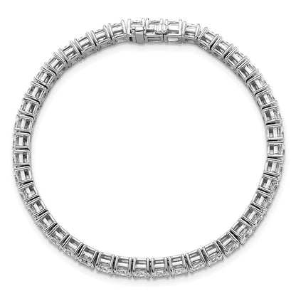 14K White Gold Certified Vs/Si Fgh Lab Grown Princess Diamond Tennis Bracel