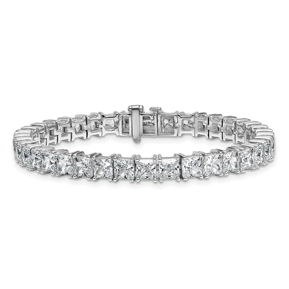 14K White Gold Certified Vs/Si Fgh Lab Grown Princess Diamond Tennis Bracel