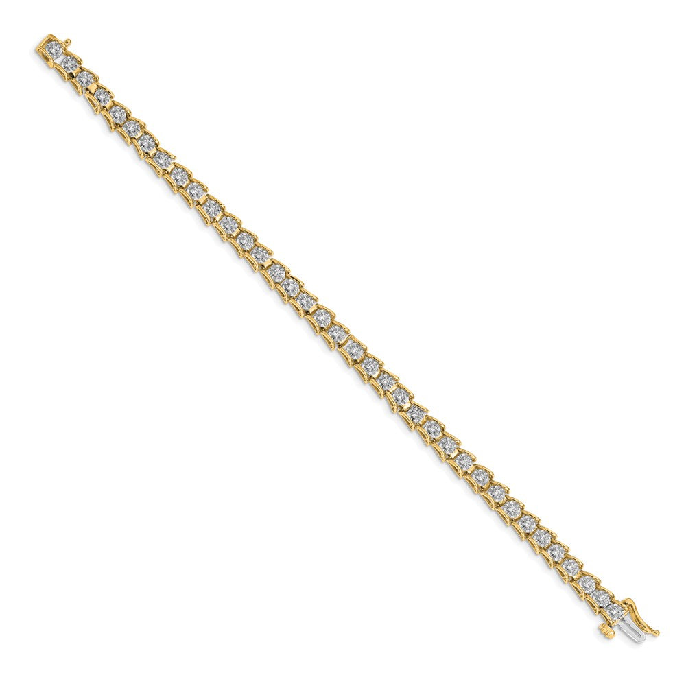 14k Yellow Gold Lab Grown Diamond VS/SI FGH Bracelet