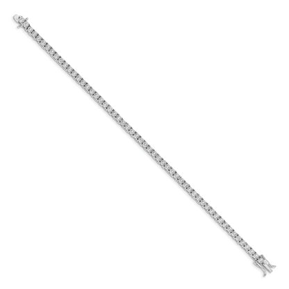 14k White Gold 1 Ct. Lab Grown Diamond VS/SI+ G+ 7 inch Illusion Setting Bracelet