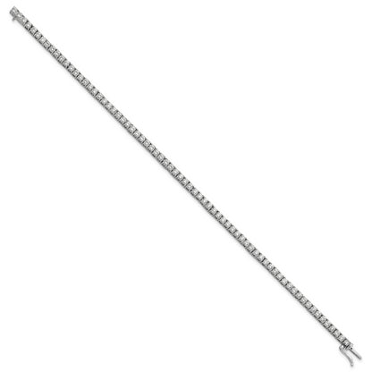 14k White Gold 4 3/8 Ct. Lab Grown Diamond VS/SI+ G+ 7.5 inch Tennis Bracelet