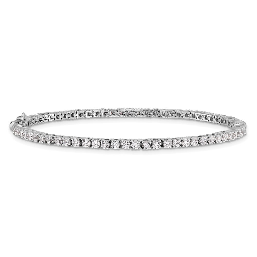 14k White Gold 4 3/8 Ct. Lab Grown Diamond VS/SI+ G+ 7.5 inch Tennis Bracelet