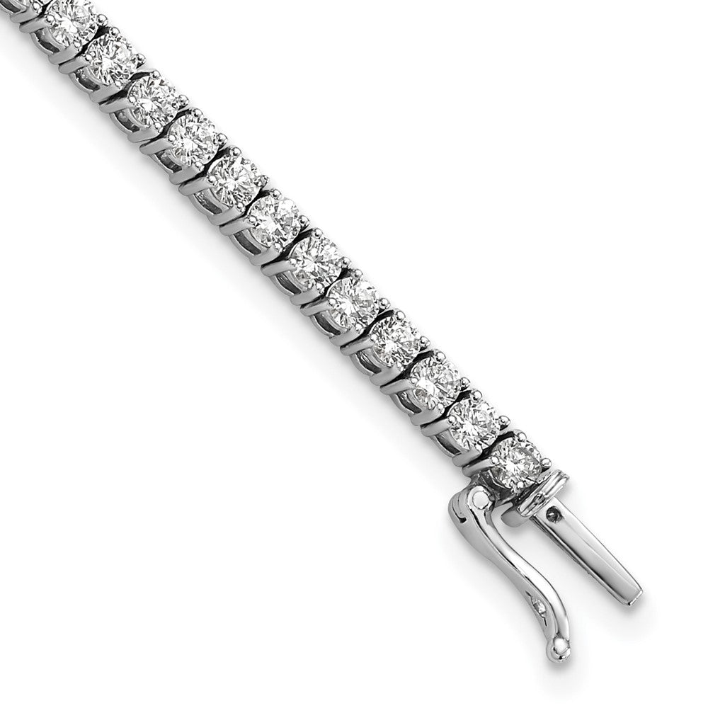 14k White Gold 4 3/8 Ct. Lab Grown Diamond VS/SI+ G+ 7.5 inch Tennis Bracelet