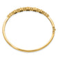 14k Yellow Gold Lab Grown Diamond. VS/SI FGH Created.Yellow Sapphire Bangle Bracelet