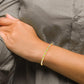 14k Yellow Gold Lab Grown Diamond. VS/SI FGH Created.Yellow Sapphire Bangle Bracelet