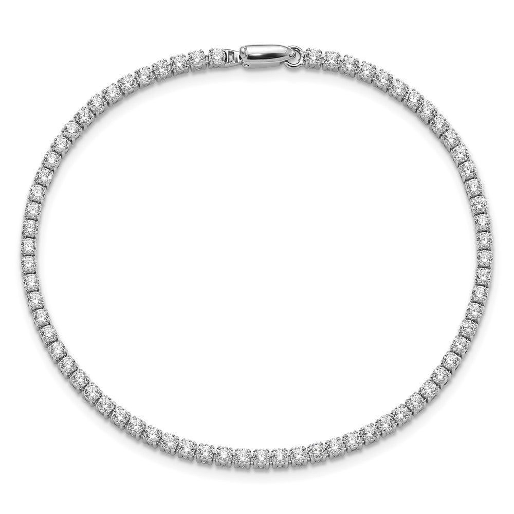 14k White Gold 3 1/5 Ct. Lab Grown Diamond VS/SI+ G+ Round Tennis Bracelet