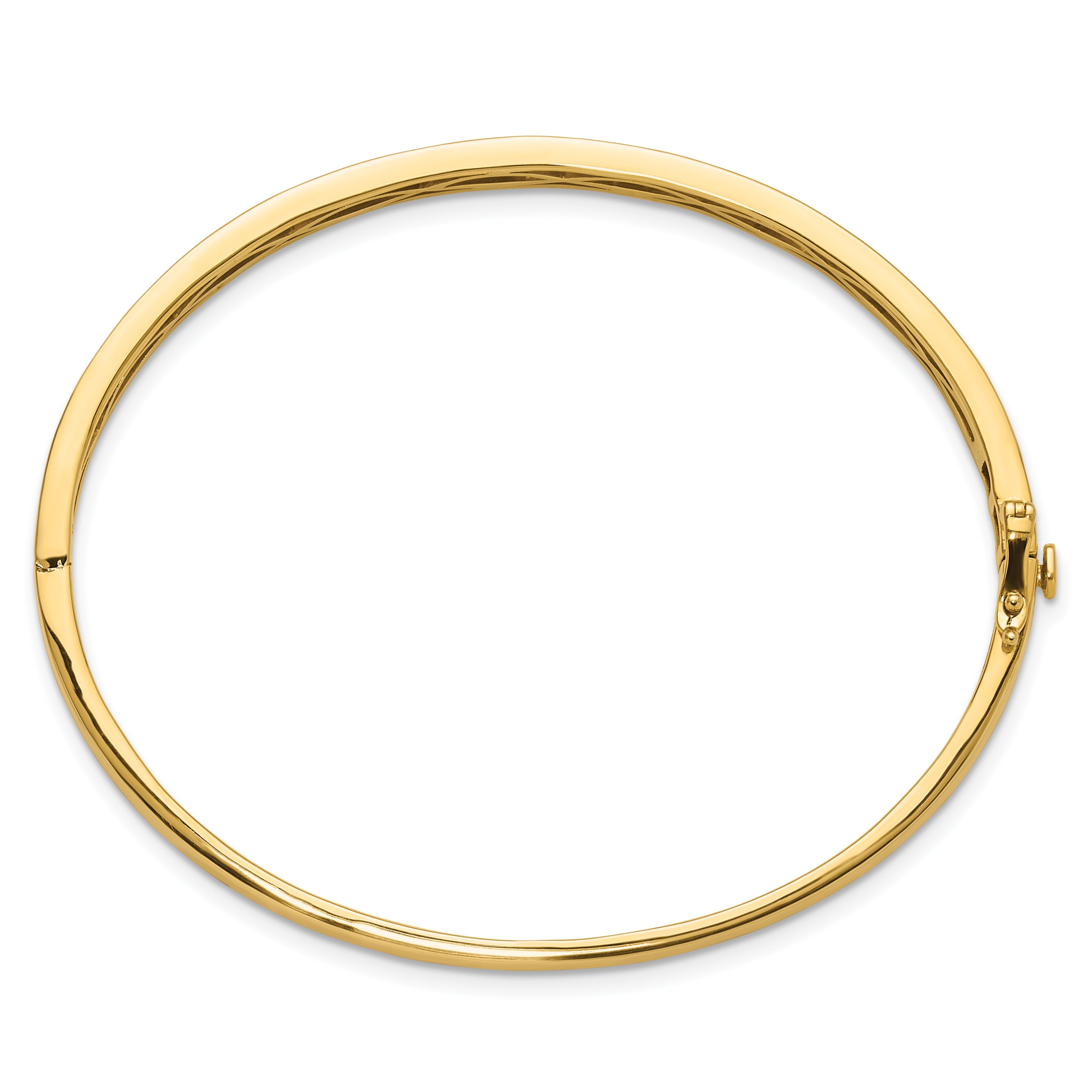 14K Yellow Gold True Origin 3/4 Carat Lab Grown Diamond Vs D E F 6.75 Inch Bangle