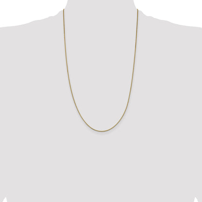 14K Yellow Gold 26 Inch .95mm Box With Lobster Clasp Chain Necklace