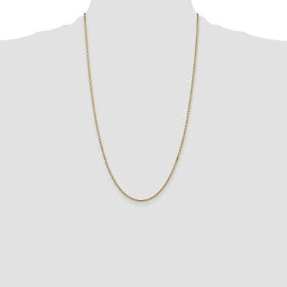 14K Yellow Gold 26 Inch 1.5mm Box With Lobster Clasp Chain Necklace