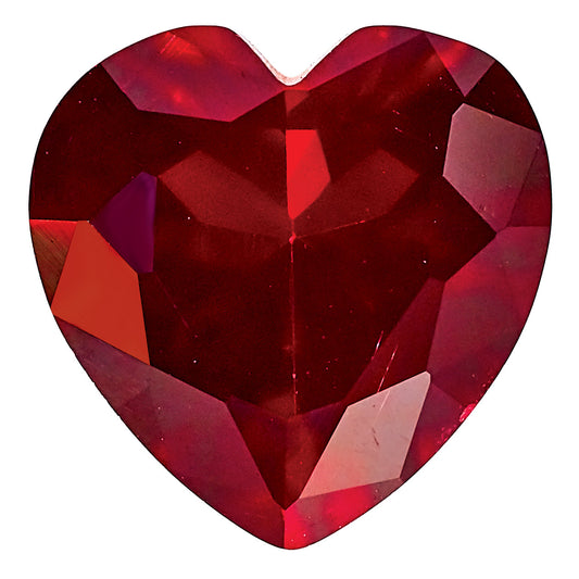 Gemstone Nano Crystal 5mm Heart January Birthstone