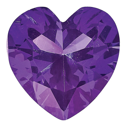 Gemstone Nano Crystal 5mm Heart February Birthstone