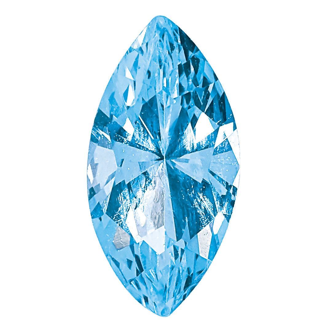 Gemstone Nano Crystal 6X3mm Marquise March Birthstone