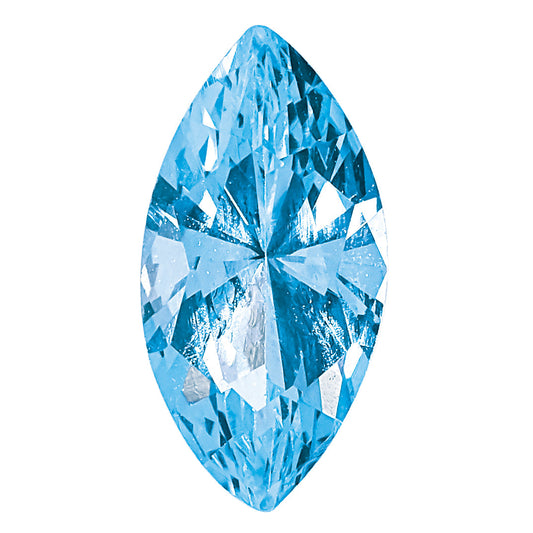 Gemstone Nano Crystal 6X3mm Marquise March Birthstone