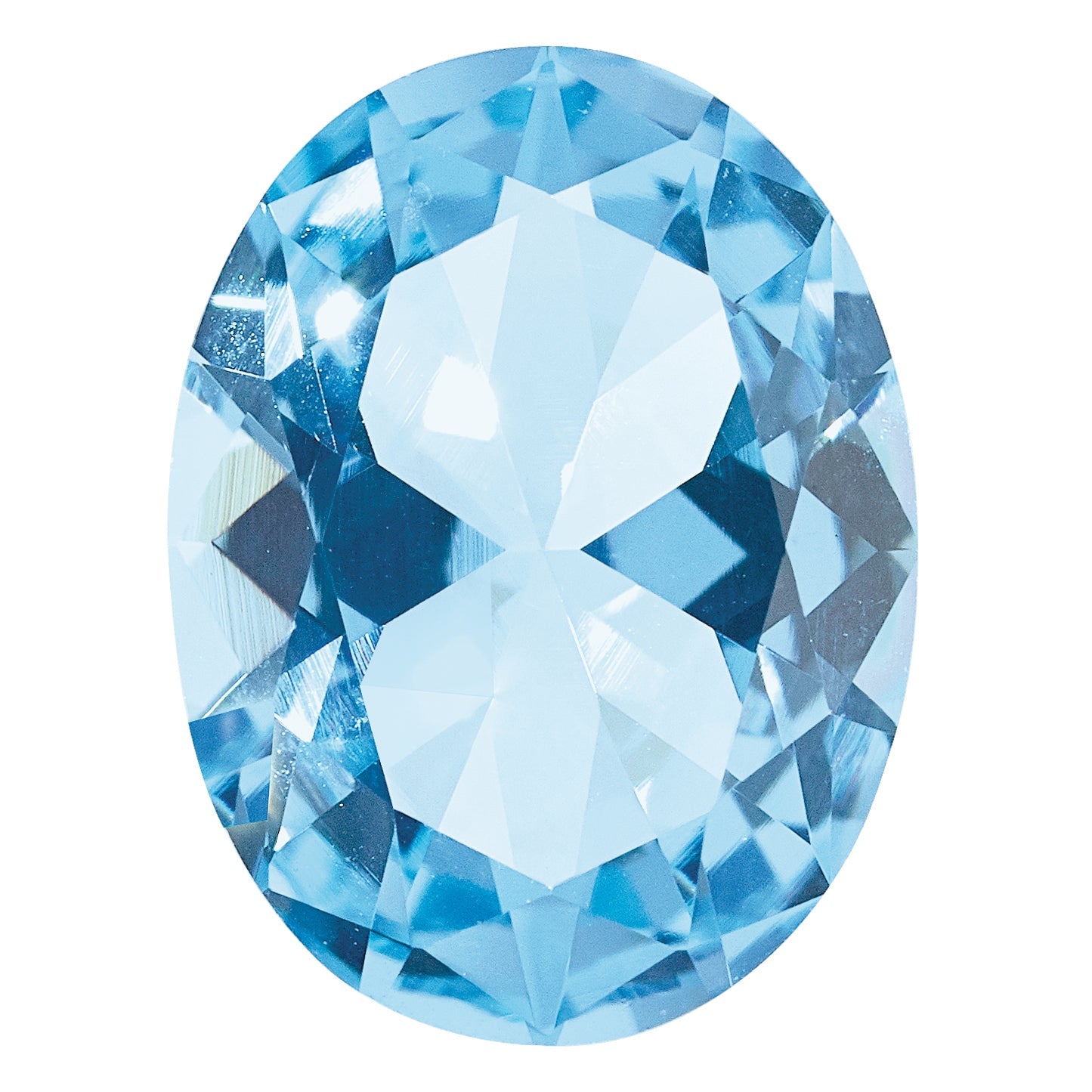 Gemstone Nano Crystal 5X3mm Oval March Birthstone