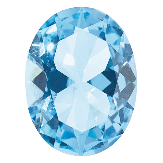 Gemstone Nano Crystal 5X3mm Oval March Birthstone