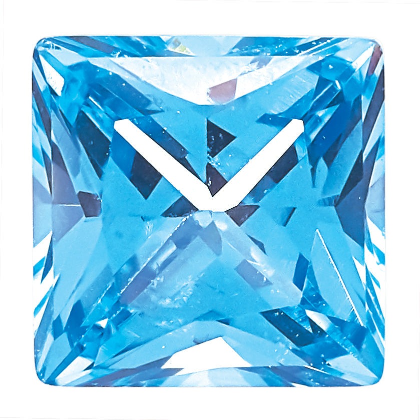 Gemstone Nano Crystal 4mm Princess March Birthstone