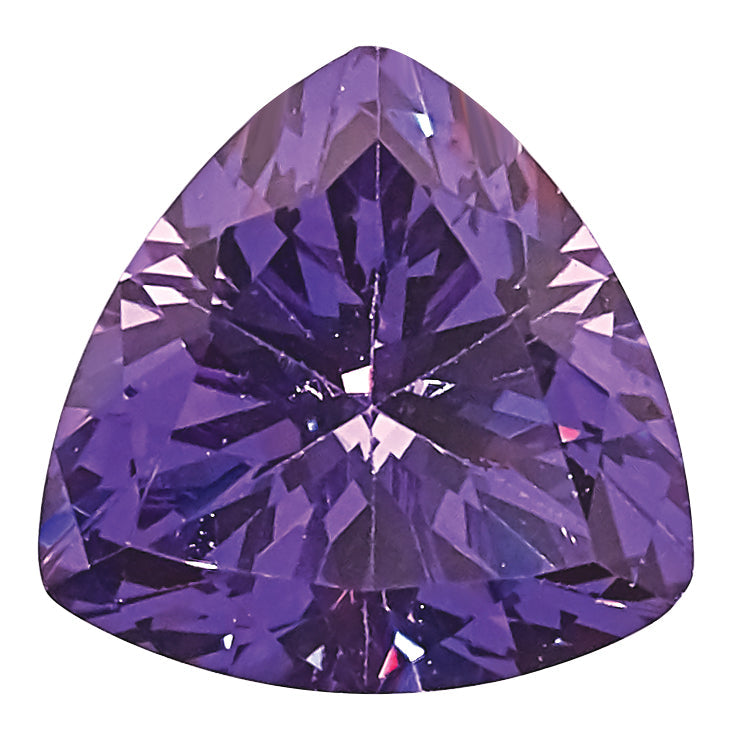 Gemstone Nano Crystal 4mm Trillion February Birthstone