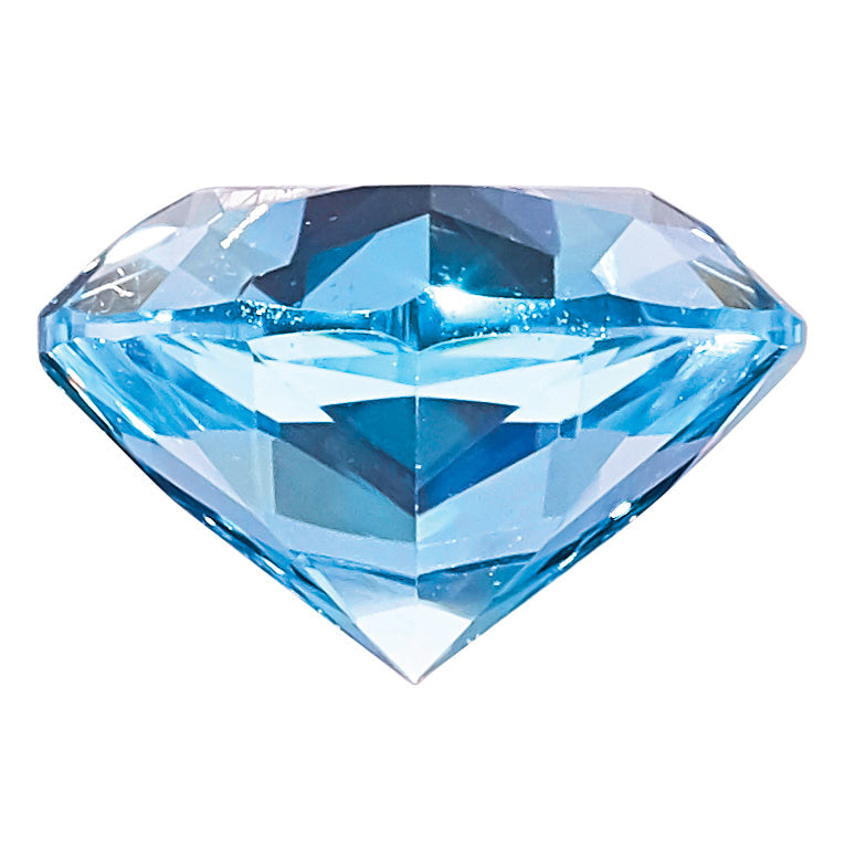 Gemstone Nano Crystal 4mm Trillion March Birthstone