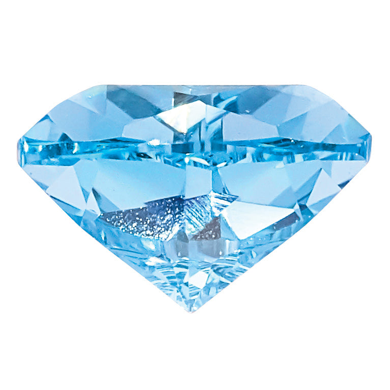 Gemstone Nano Crystal 4mm Trillion March Birthstone