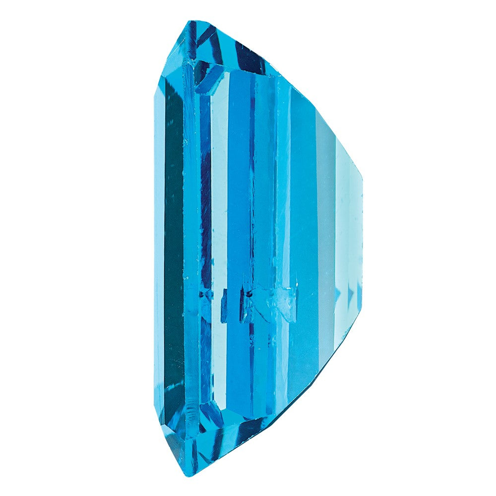 Gemstone Swiss Blue Topaz Aa Quality 10X8mm Emerald Cut