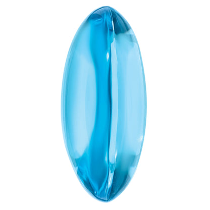 Gemstone Swiss Blue Topaz Aa Quality 16X12mm Oval Double Cabochon