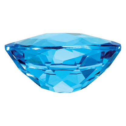 Gemstone Swiss Blue Topaz Aa Quality 12X10mm Oval Checkerboard